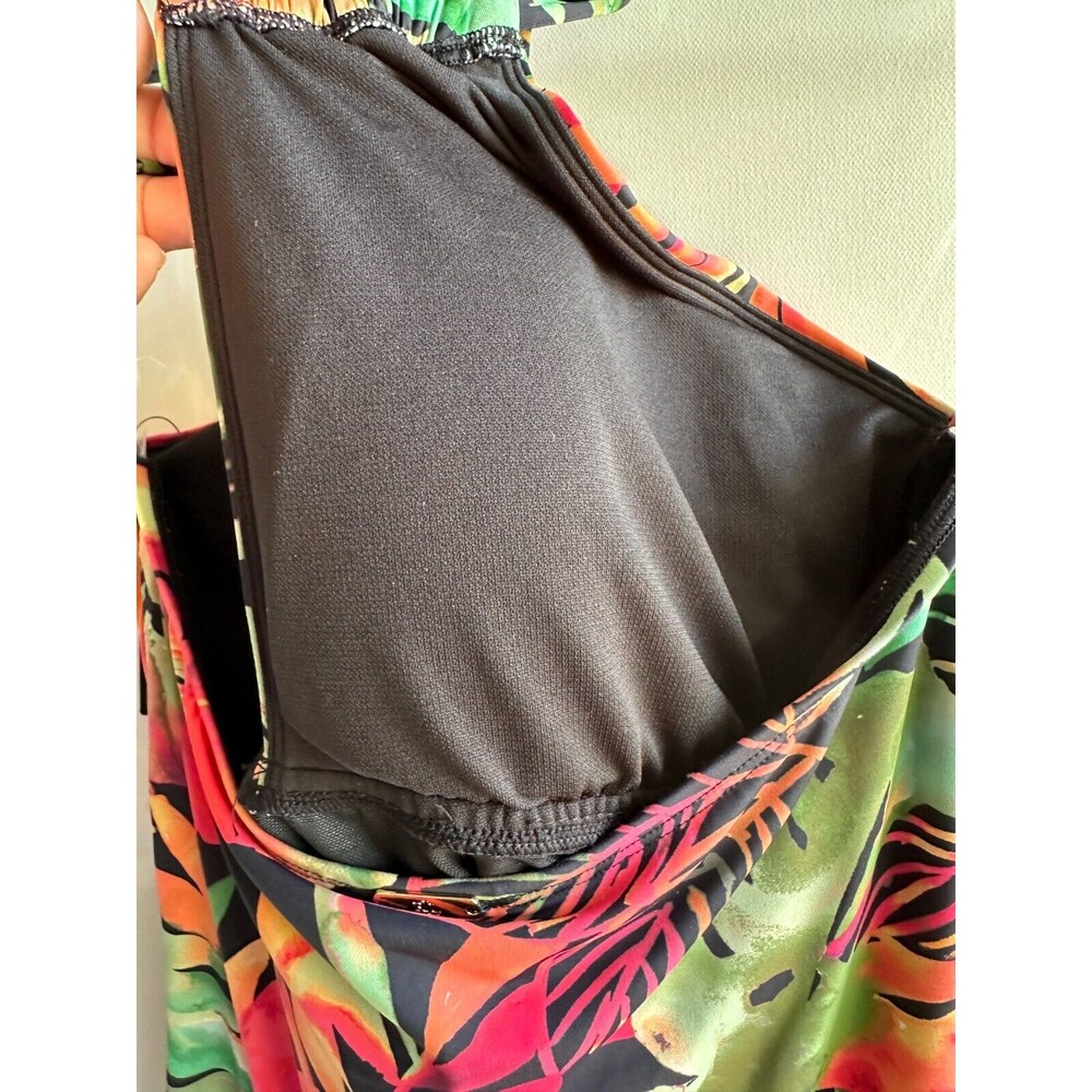 NWT $138 Lauren Ralph Lauren Women's Swimsuit High Neck Tummy-Control one pc - Picture 11 of 11